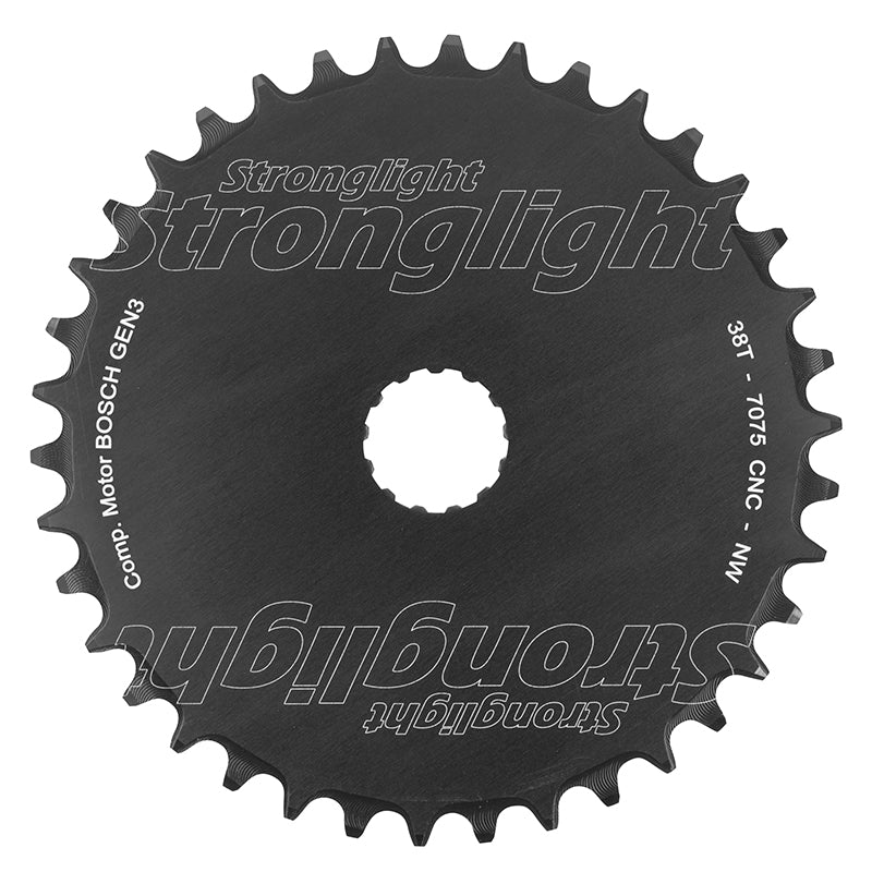 Plateau VAE-E-Bike Direct Mount Pour Bosch Stronglight -3- 38 dents Mono Noir Alu (Plateau Plein 3Ãˆme Generation) Narro