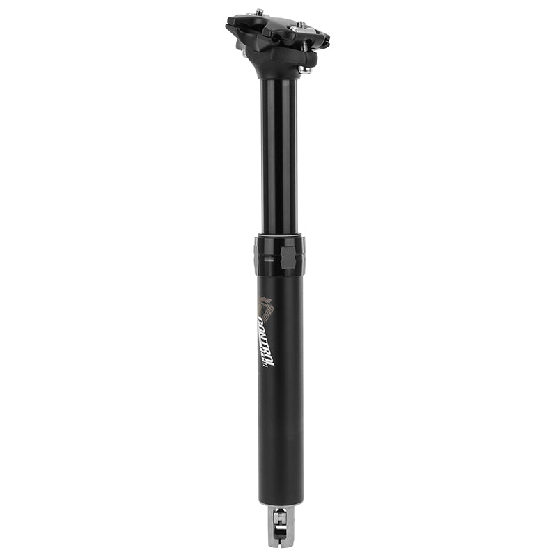 Tige De Selle VTT Télescopique Controltech Air - Huile Alu Noir Diam. 30.9 L458 mm (Réglage Par Câble Interne Débattemen