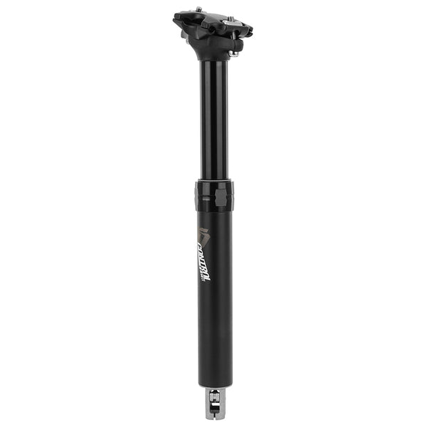 Tige De Selle VTT Télescopique Controltech Air - Huile Alu Noir Diam. 31.6 L346 mm (Réglage Par Câble Interne Débattemen