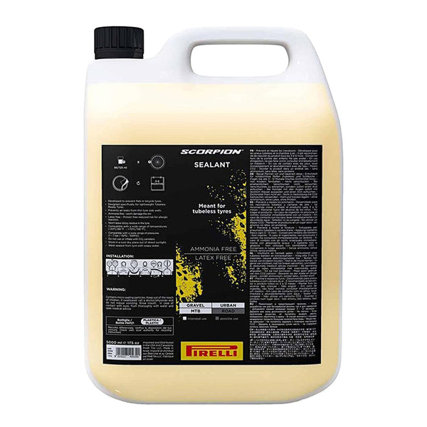 Preventif Anti-Crevaison Pirelli Scorpion Sealant Tubeless (Bidon 5L) Pour Gravel - VTT