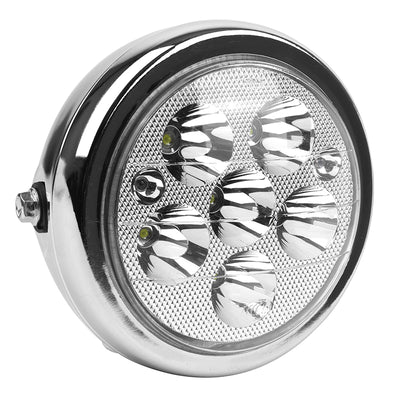 Phare-Optique Scoot Électrique Adaptable Citycoco A LED Chrome (48-60-72V) -P2R-