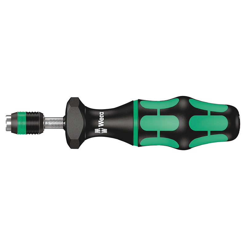 Tournevis Porte Embout Dynamometrique Wera 7441 1-4 Serrage De 1,2 A 3 Nm Noir-Vert (Vendu A L'Unite) -Marque Allemande 