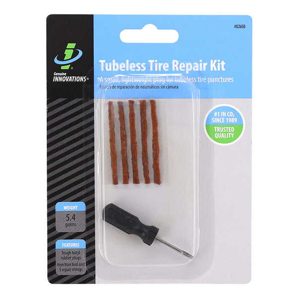 Meche Réparation Pneu Tubeless VTT Slime (5 Meches L50 mm + Outil) (Kit Sous Blister)