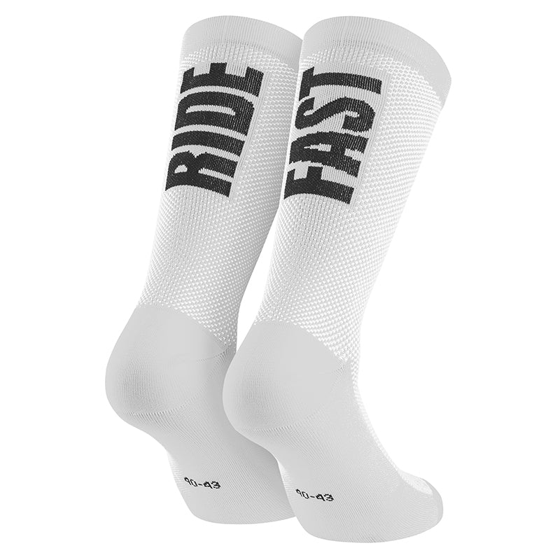 Chaussettes - Socquettes Été Gist Ride Fast Blanc 44-47 Antibacterien - Hauteur 22 cm (Paire)