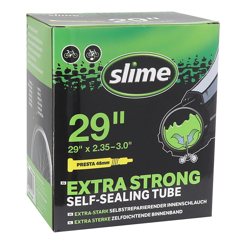 Chambre A Air Vélo 29 X 2.35-3.0 Slime Valve Presta Obus Demontable Avec Liquide Anti-Crevaison -Compatible VAE-