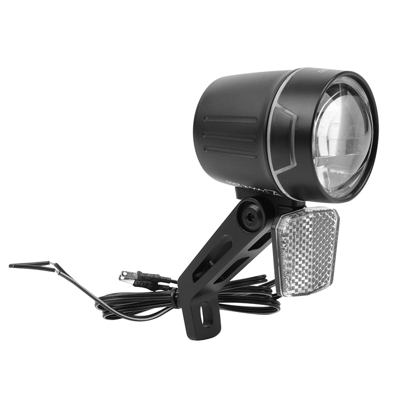 Éclairage Vélo Pour Moyeu Dynamo Avant Sur Fourche Marwi Lumo 80 Lux Noir Fonction Éclairage Automatique - Éclairage A L