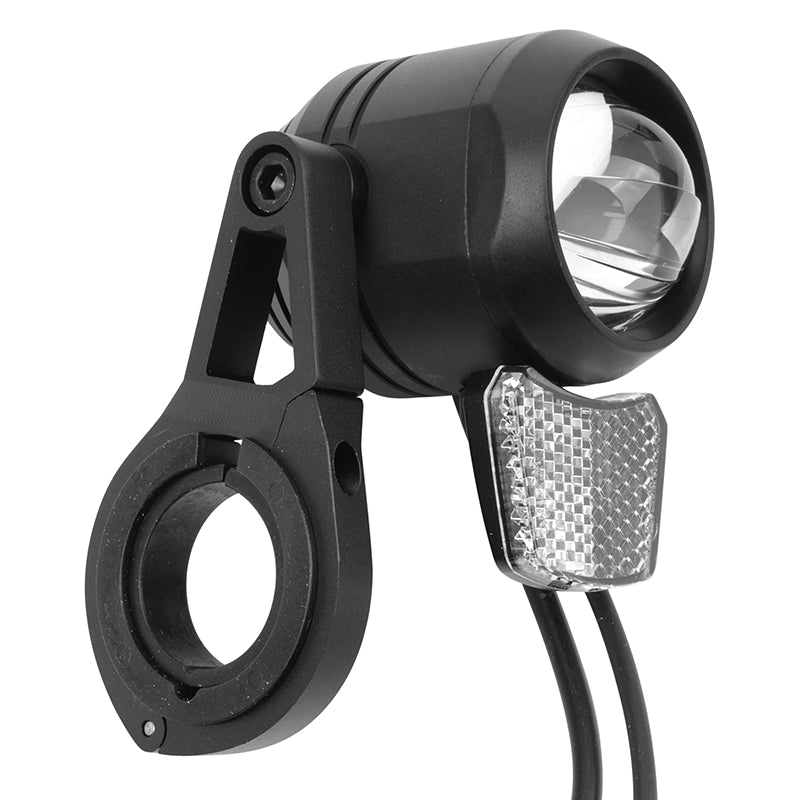 Éclairage Vélo VAE - E-Bike Avant Sur Cintre Marwi Auron 130-E Pro 6-16V 110-130Lux Noir Avec Commande Fonction Plein Ph
