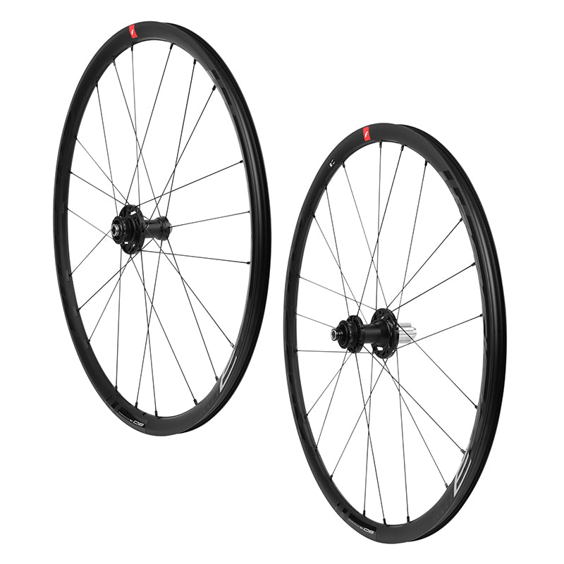 Roues Gravel - Route Disque 700 Fulcrum Racing 3 Db Noir Cassette Campagnolo 12-11-10V Centerlock Axe Traversant 12-15-1