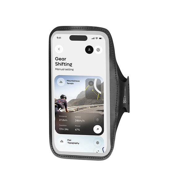 Etui-Pochette-Brassard Pour Smartphone-Telephone Rixus Sport L Ultra Resistant Noir Fixation Velcro (Vendu A L'Unite) -R