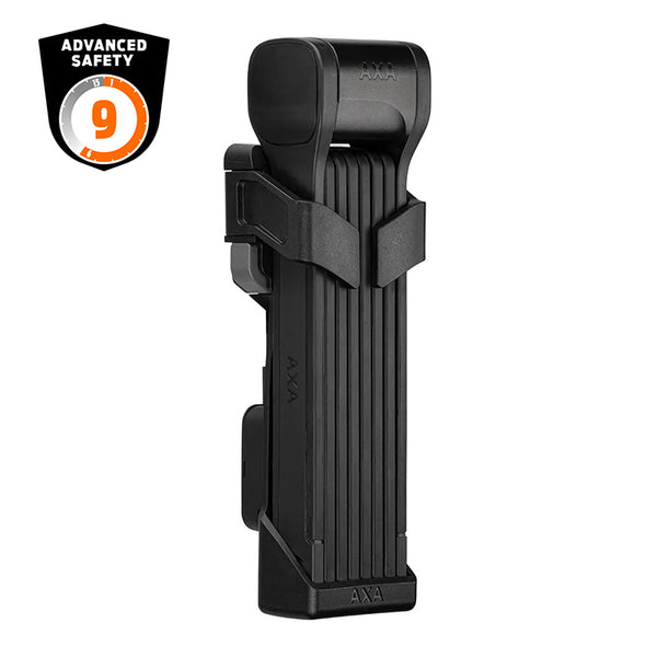 Antivol Vélo Pliable-Pliant Axa Fold 130 L 130 cm Noir Avec Support Et Compartiment Pour Air Tag Intégré (Maillon 3 mm) 