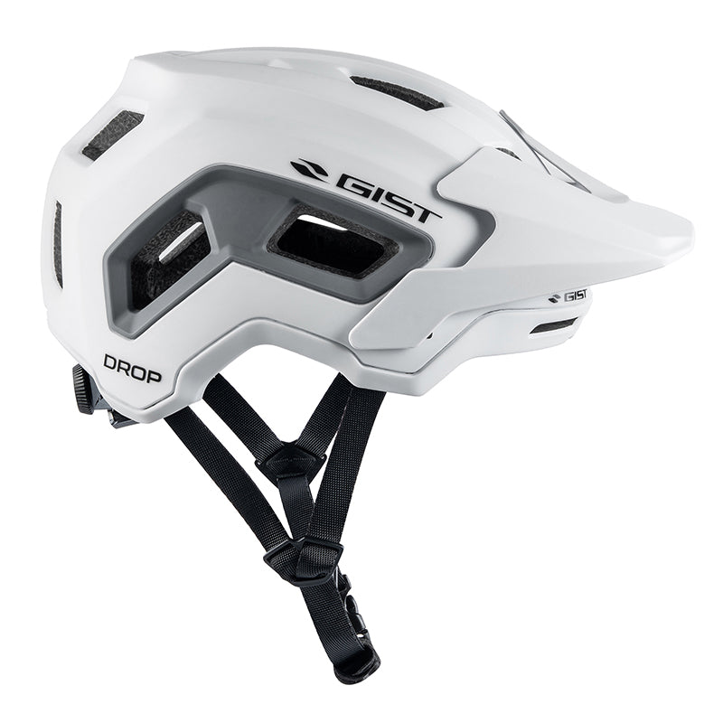 Casque Vélo Adulte Gist VTT Drop Blanc In-Mold Taille 52-56 (Vendu En Boite)