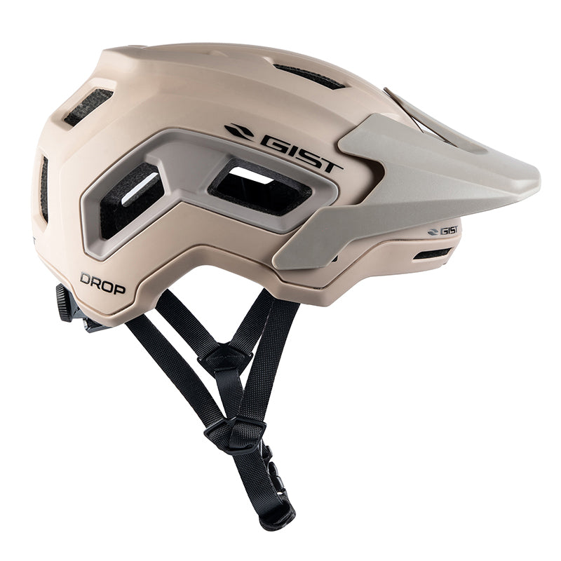 Casque Vélo Adulte Gist VTT Drop Beige In-Mold Taille 48-52 (Vendu En Boite)