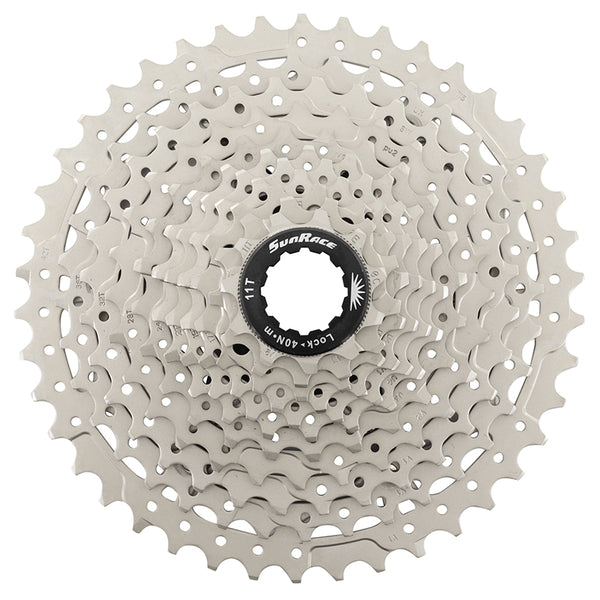 Cassette 11V. Sunrace Ms7 11-42 VTT Pour Shimano Metallic Argent (11-13-15-17-19-21-24-28-32-36-42) (Montage Atelier)