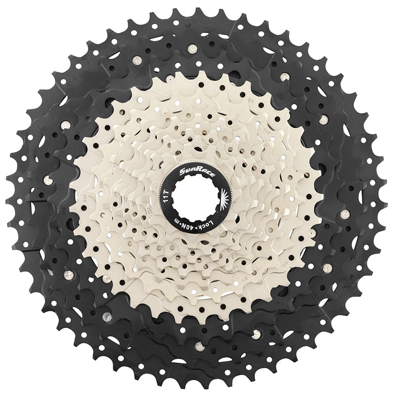 Cassette 12V. Sunrace Csmz603 11-51 VTT-Gravel Pour Shimano Hg-L-Hg-M Metallic Argent (11-13-15-17-19-21-24-28-33-39-45-