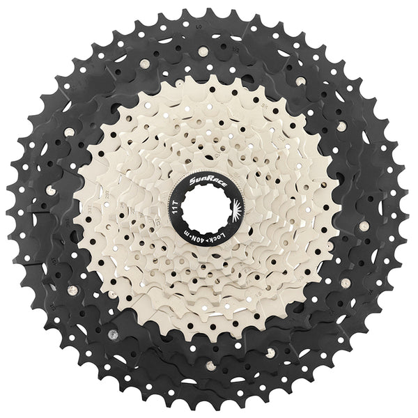 Cassette 12V. Sunrace Csmz603 11-51 VTT-Gravel Pour Shimano Hg-L-Hg-M Metallic Argent (11-13-15-17-19-21-24-28-33-39-45-