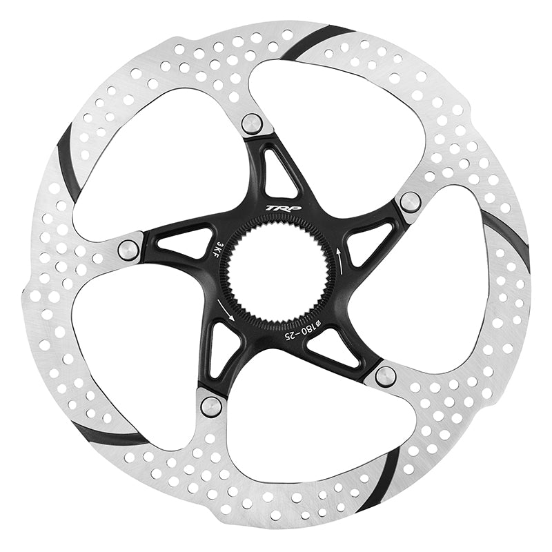 Disque De Frein VTT Centerlock Tektro 180 mm Noir Pour Tout Type De Plaquette Sans Écrou (Montage Atelier)