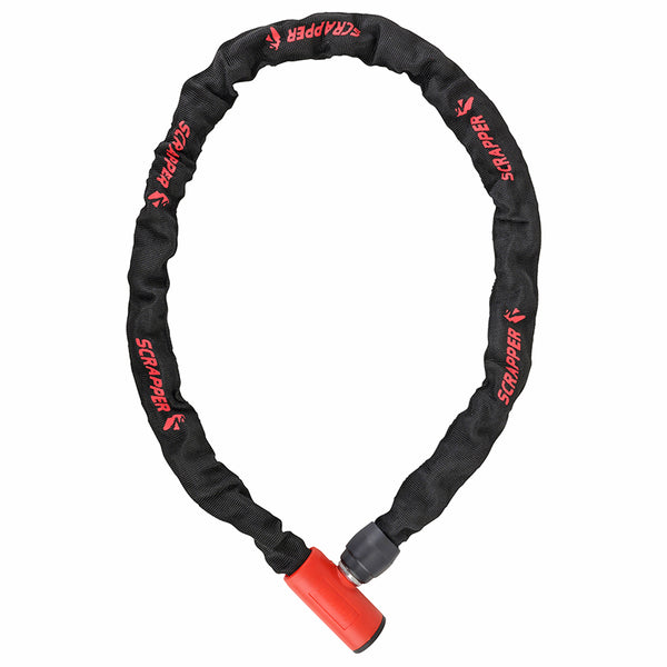 Antivol Vélo Chaîne A Clé Add-One Diam 5 mm L1.00M Noir - Rouge (Offre Spéciale)