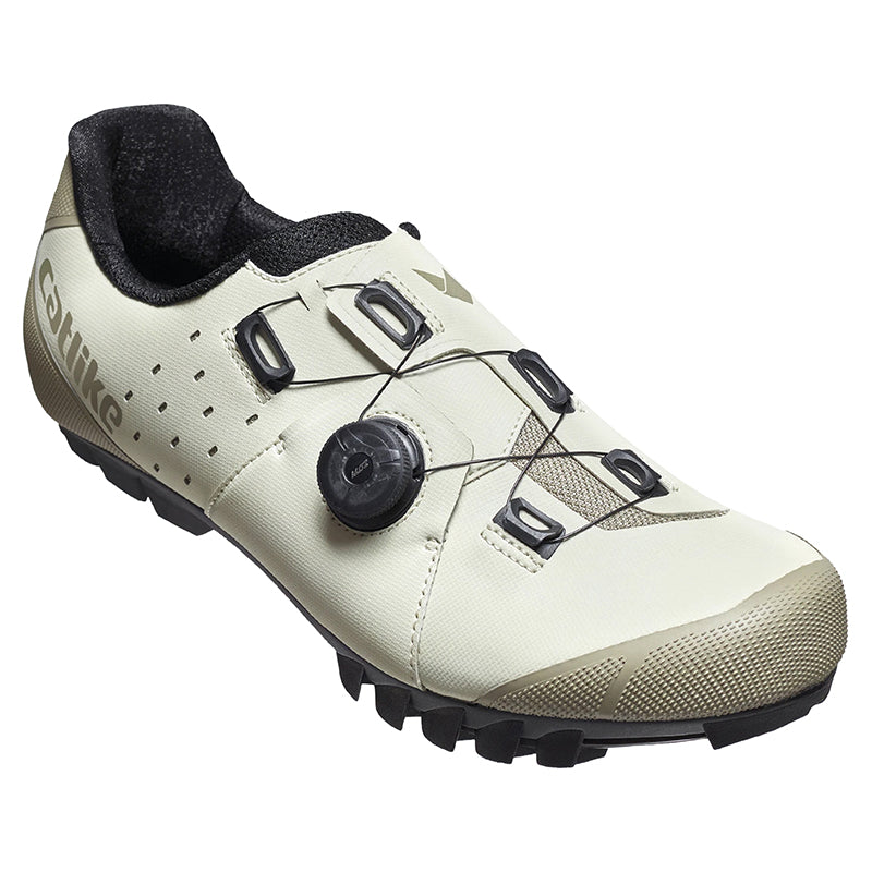 Chaussure VTT Catlike Whisper X2 Beige T42 Fixation Molette Micrometrique Moz Compatible Look-Shimano (Paire)