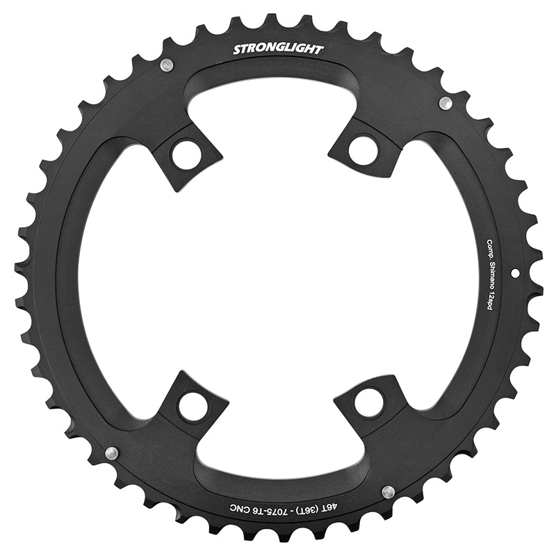 Plateau Route 4 branches Ã˜ 110 Pour Shimano Ultegra R8100- Dura-Ace R9200- 105 R7100 Stronglight Double 46 dents Extéri