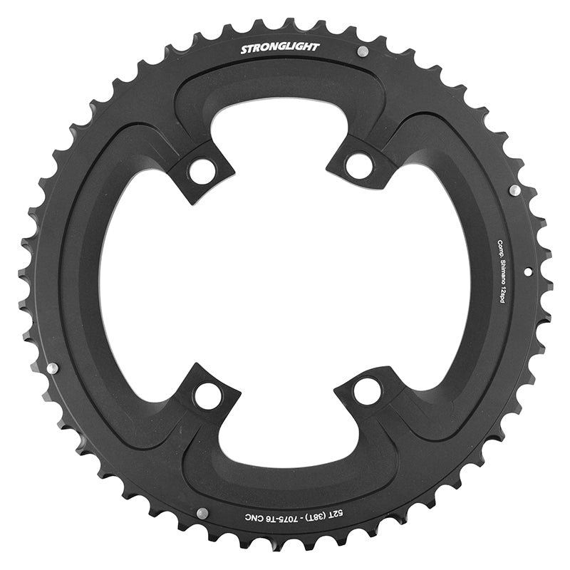 Plateau Route 4 branches Ã˜ 110 Pour Shimano Ultegra R8100- Dura-Ace R9200- 105 R7100 Stronglight Double 52 dents Extéri