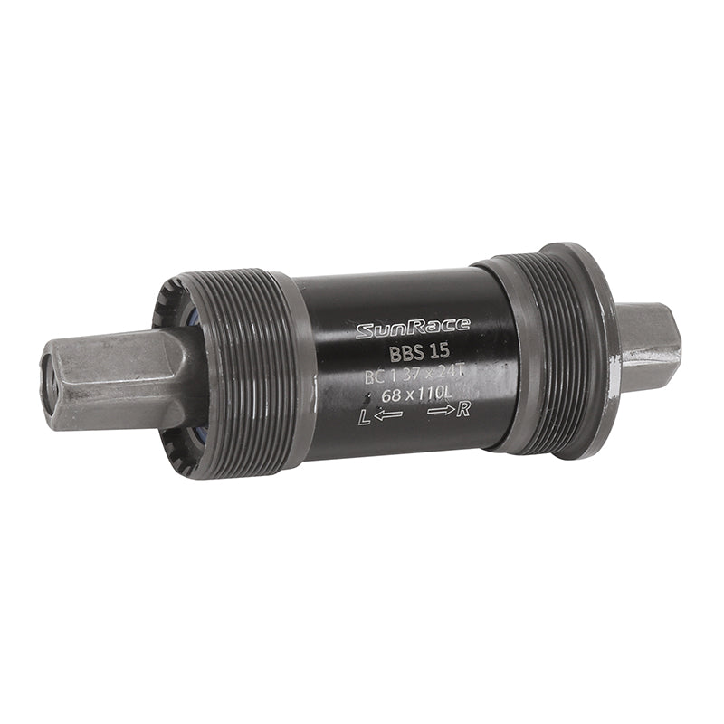 Boîtier Pédalier Sunrace Carré Bbs 110 mm (Boite De 68) Cuvettes Acier Filetage Anglais - Bsc - 1,37X24