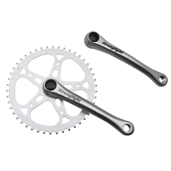 Pédalier City Stronglight Sl55 Alu Argent 170 mm 46D. Chaîne 2.38 (Axe Carré 115 mm)