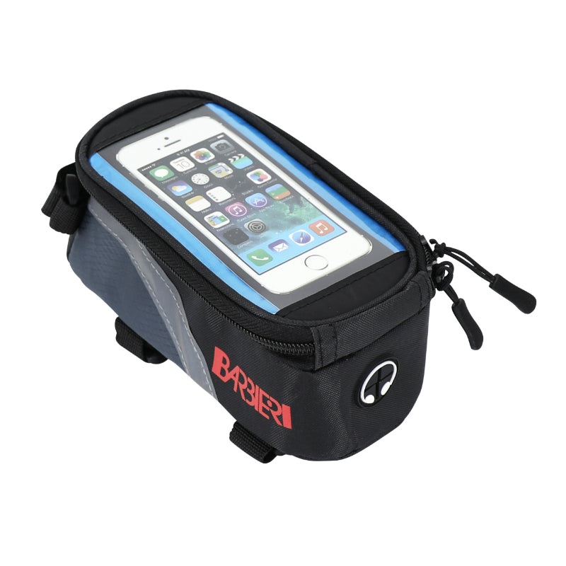 Sacoche De Cadre-Potence Vélo Smartphone Pour Telephone Portable - I-Phone Fixation A Velcro (17X9X7 cm)