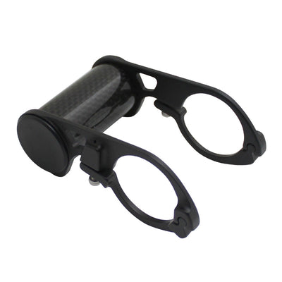 Support Compteur Carbone Pour Cintre 31,8 mm Noir 32G (Largeur 45 mm Et Diamètre 25 mm)