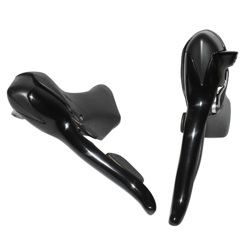 Levier-Manette Route Patin Microshift 7V. Double Alu Noir Compatible Shimano (Paire Sachet Pour Atelier)