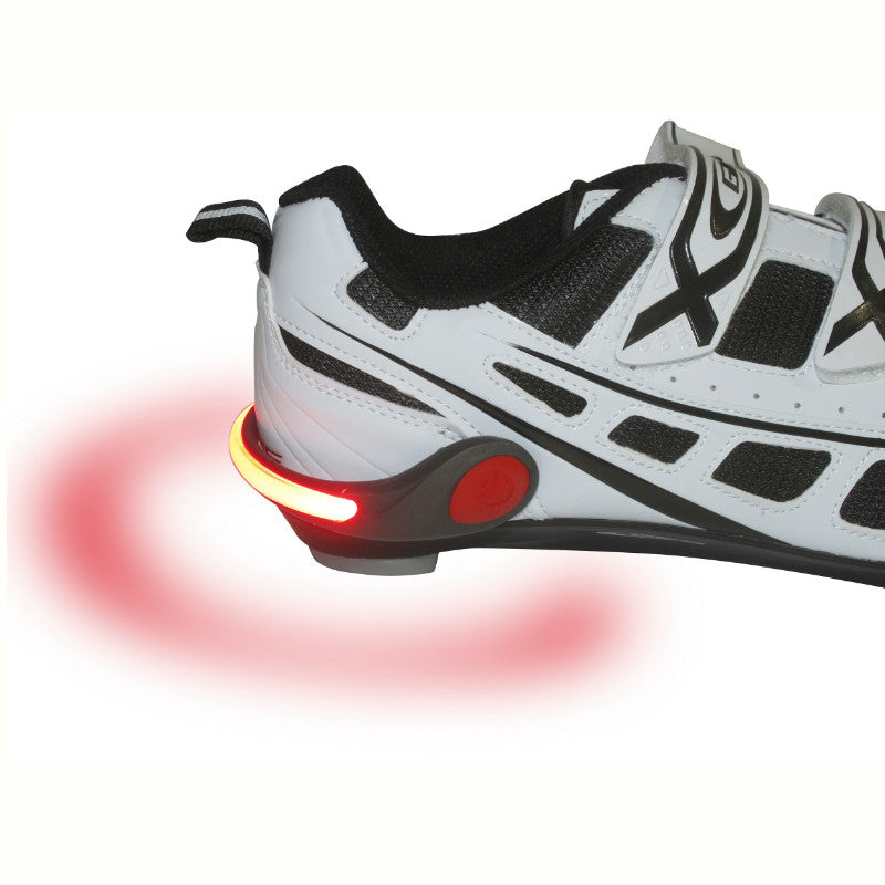 Éclairage Vélo Sécurité P2R A Clipser Sur Chaussure (Pile Cr2032 Incluse)