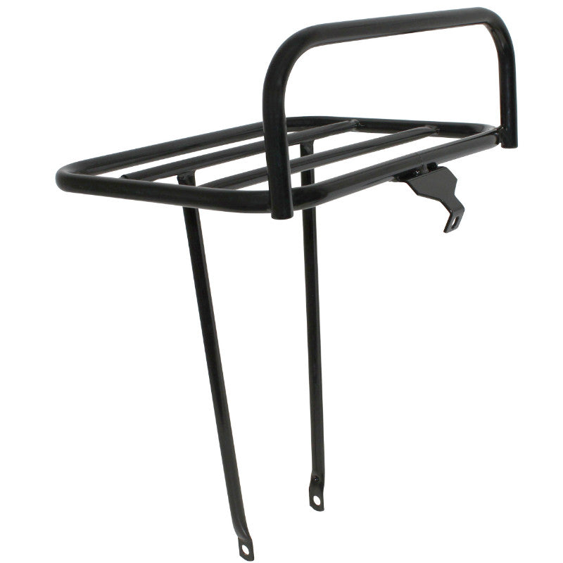 Porte Bagage Vélo Avant A Tringles P2R Large Diam 10 mm Noir 26"-28" (Largeur 36 cm X Longueur 28 cm) Poids Max 10 Kg