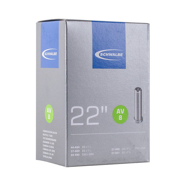 Chambre A Air Vélo 550 X 28-35A - 22" Schwalbe Valve Standard Tout Alu (44-484 À 37-501) (Av8)