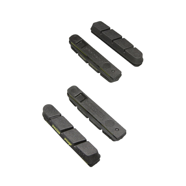 Patin De Frein Route Swissstop -Black Prince Racepro- Pour Campagnolo Jante Carbone Gomme Noir -Freinage Progressif Et M
