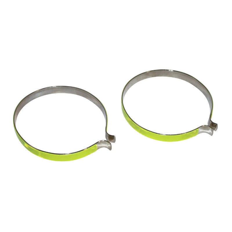 Pince Pantalon P2R Acier Chrome Avec Bande Reflechissante (Paire)