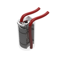 Étoile à vis avec guide-câble pour pivot de fourche acier et alu 24,0 - 25,4 mm