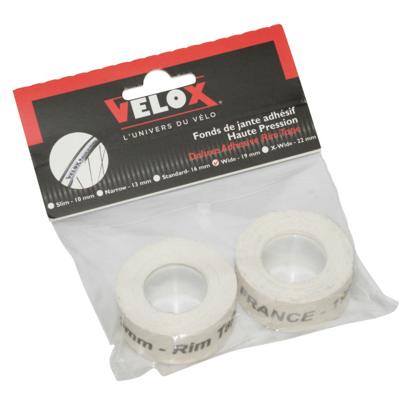 Fond De Jante Velox Tressé Adhesif En 19 mm Longueur 2M (2 Pieces Sur Carte)