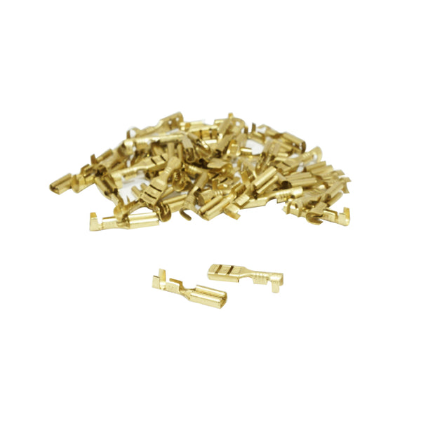 Cosse Électrique Laiton Non Isolee Plate Femelle 2.8 X 1 Rs 7785 (Vendu Au Sachet De 50 Pieces)