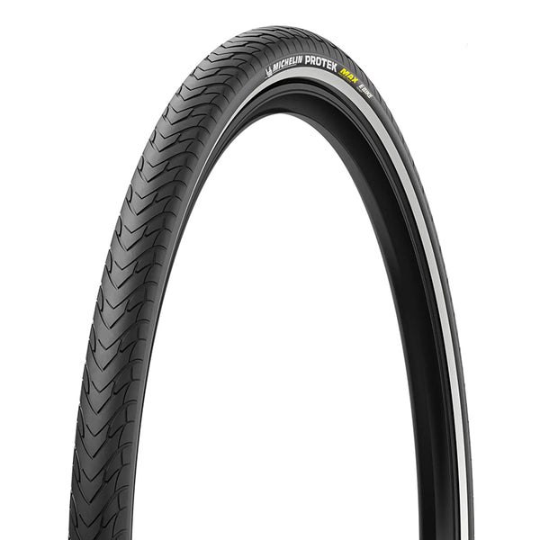 Pneu VTC Urbain 700 X 40 (29 X 1,50) Michelin Protek Max Renfort 5 mm Noir Tr (40-622) Flanc Reflex Compatible VAE