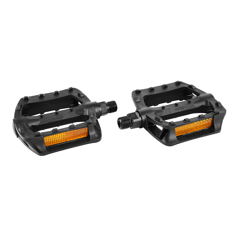 Pédale BMX Newton Résine Noir 9-16" Roulement Du (Paire Sur Carte)
