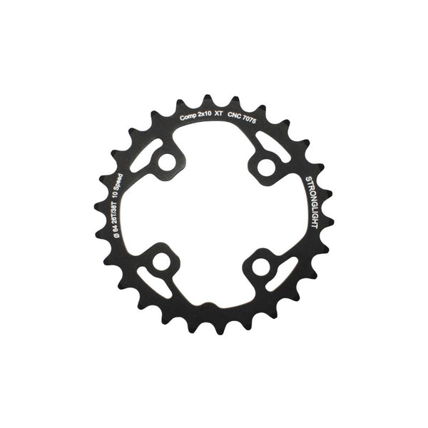 Plateau VTT 4 branches Ø 64 Pour Shimano Xt M785 Stronglight Double 26 dents Intérieur Noir (Pour Extérieur 38 dents) No