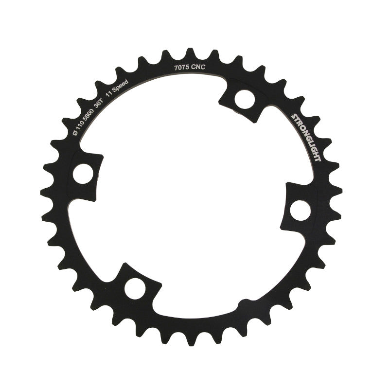 Plateau Route 4 branches Ø 110 Pour Shimano 105 5800 Stronglight 36 dents Intérieur Noir Compatible Ultegra 6800 - Dura-