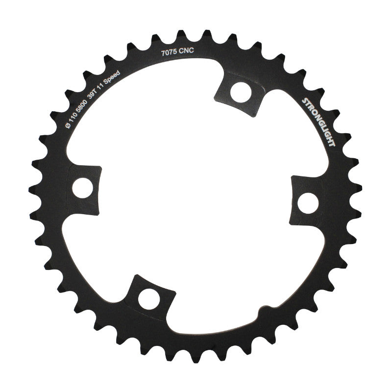 Plateau Route 4 branches Ø 110 Pour Shimano 105 5800 Stronglight 39 dents Intérieur Noir Compatible Ultegra 6800 - Dura-