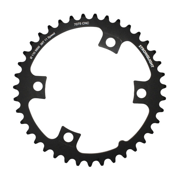Plateau Route 4 branches Ø 110 Pour Shimano 105 5800 Stronglight 39 dents Intérieur Noir Compatible Ultegra 6800 - Dura-