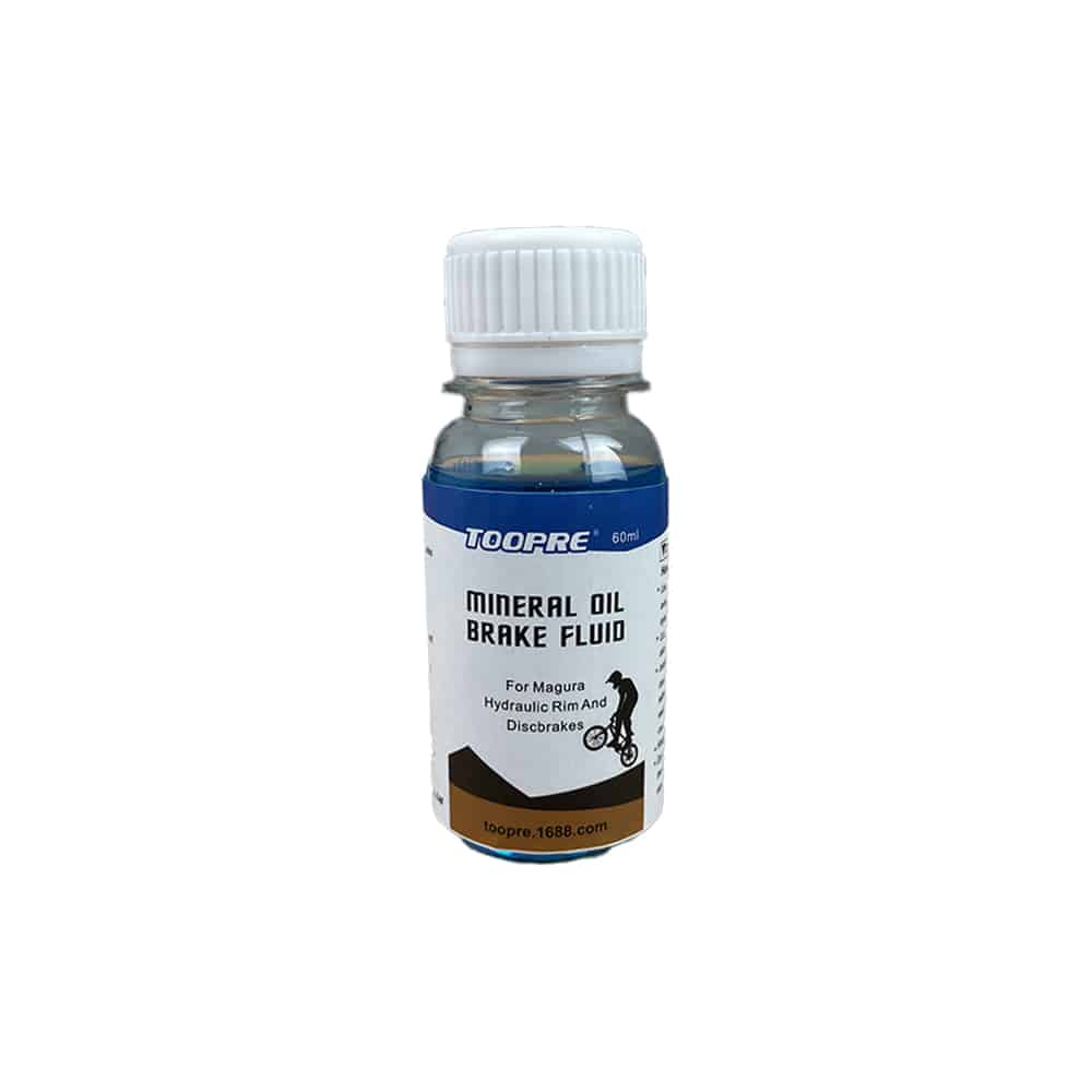 Huile minérale bleu freins hydrauliques en situation