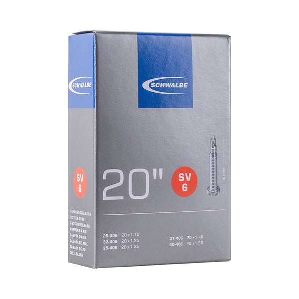 Chambre A Air Vélo 20 X 1 1-8 Schwalbe Valve Presta (28-406 À 40-406) (Sv6)