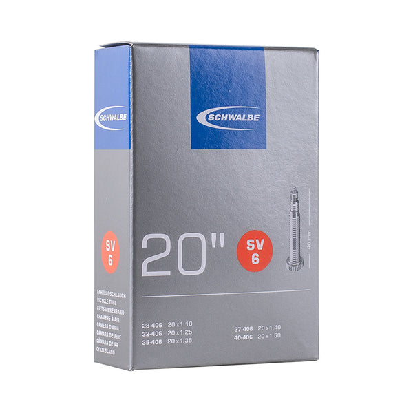Chambre A Air Vélo 20 X 1 1-8 Schwalbe Valve Standard (28-406 À 40-406) (Av6)