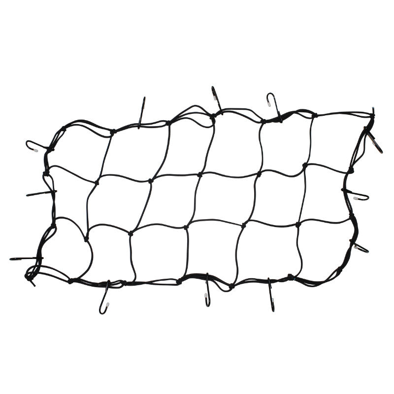 Filet Sandow Cargo 380 X 760 mm Avec 12 Crochets Métal Plastifies (Sandow Diam 4 mm) (Protection-Maintien Casque) -P2R-