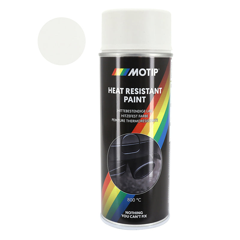 Bombe De Peinture Motip Pro Haute Temperature 800 Blanc Aerosol 400Ml (04036)
