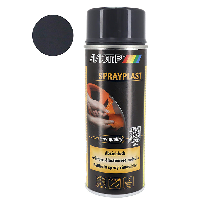 Bombe De Peinture Motip Sprayplast Carbone Brillant Aerosol 400 Ml (396540)
