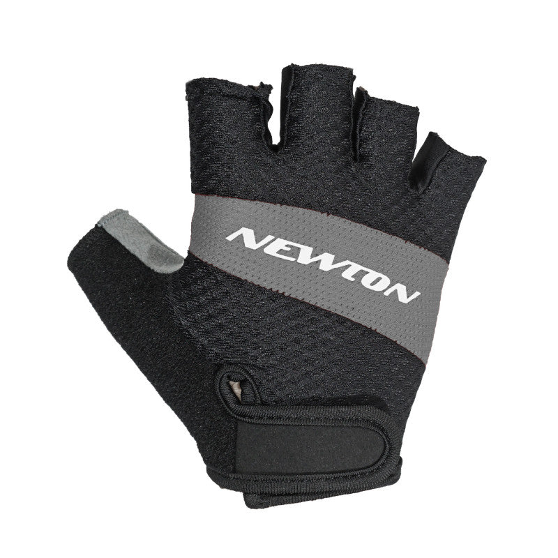 Gants Vélo Court Newton Tech Gris-Noir S (Paire Sur Carte)